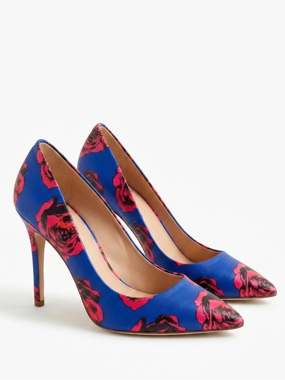 J. Crew Leather Printed Elsie Pumps